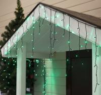 БАХРОМА уличная, Ш-4м, В-0.6м, Н.Т. LED-180-220V, 8 режимов, ЗЕЛЕНЫЙ 187272
