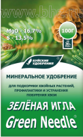 для хвойных Зелёная игла водорастворимое минеральное удобрение 100 гр (БХЗ)