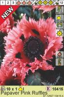 Мак Papaver Pink Ruffles Н=80см