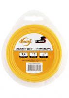Леска для триммера 2.0мм х 15м звезда, Denzel 96171
