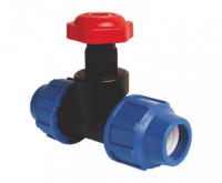 Кран запорный 20*20 PN16 (Poliext) 07010010