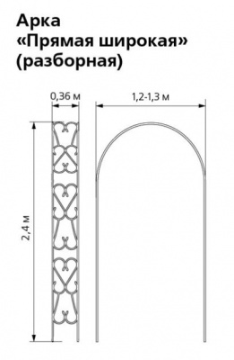 Арка прямая широкая  (разборная)