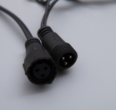 Бахрома уличная, УМС, 3 х 0.6 м, 3W LED-160-220V, нить темная, свечение мульти 187284
