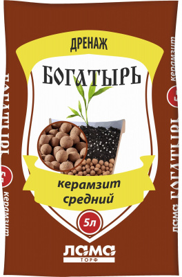 Керамзит средний 'Богатырь дренаж' 5л