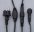 Бахрома уличная, УМС, 3 х 0.6 м, 3W LED-160-220V, нить темная, свечение мульти 187284