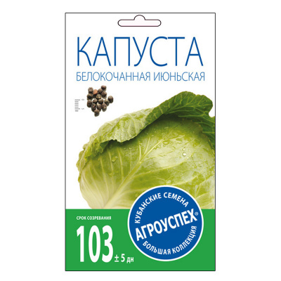 Капуста б/к Июньская ранняя *0,5г Летто