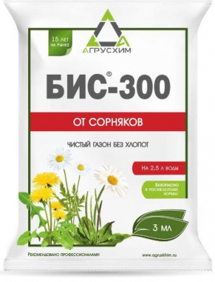 Бис-300 от сорняков на газонах