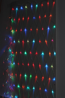 ГИРЛЯНДА LED СЕТЬ 1,8 М*1,5 М RGB 8 РЕЖИМОВ, 220V, IP20 ENIS-01R ЭРА