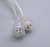 БАХРОМА уличная, УМС, 3 х 0.6 м, 3W LED-160-220V, нить прозрачная, свечение фиолет 187282