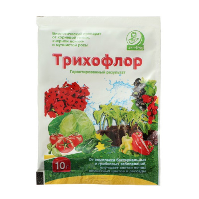 Биопрепарат для борьбы с грибными заболеваниями растений Трихофлор 10 г Доктор Грин